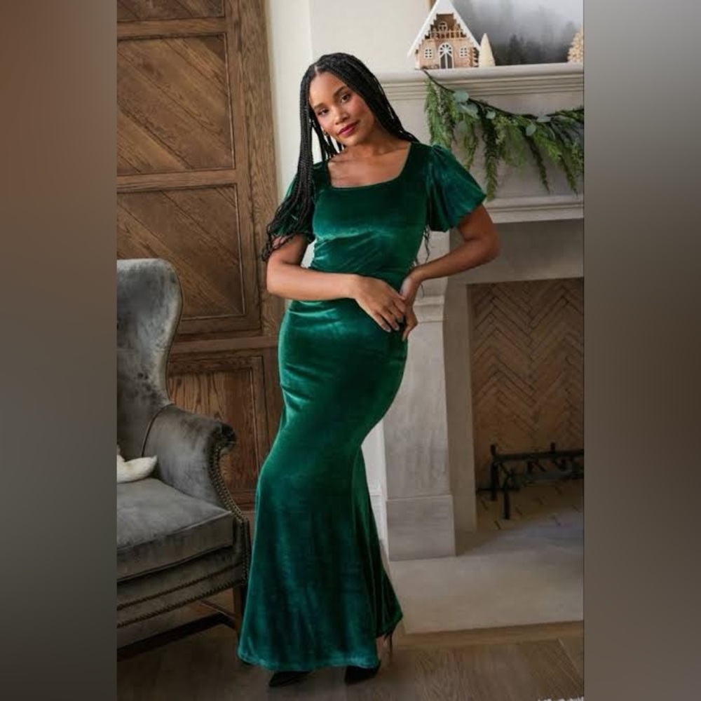 EUC XL Ivy City Co Cleo Dress in Emerald